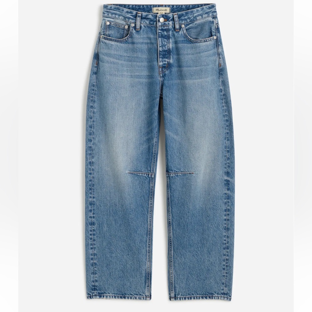 Curvy darted barrel-leg Jean in dobbins wash Madewell